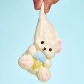 SqueezeSquad Taba Deluxe Premium Silicone Squishy Fidget Toy - Dog w/ Ice Cream Cone Simple SqueezeSquad